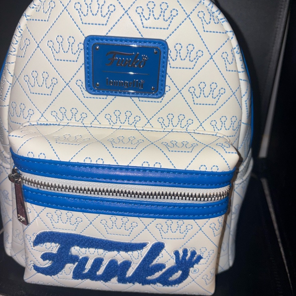 Loungefly White and Blue Backpack